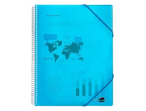 Capa catalogo liderpapel com espiral 40 bolsas polipropileno din a4 azul , Liderpapel , 53817 , 8423473538177